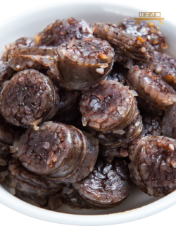 순대 (완조리) korean blood sausage (cooked)